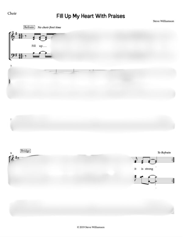Fill Up My Heart With Praises - Choir Sheet Music - Image 2