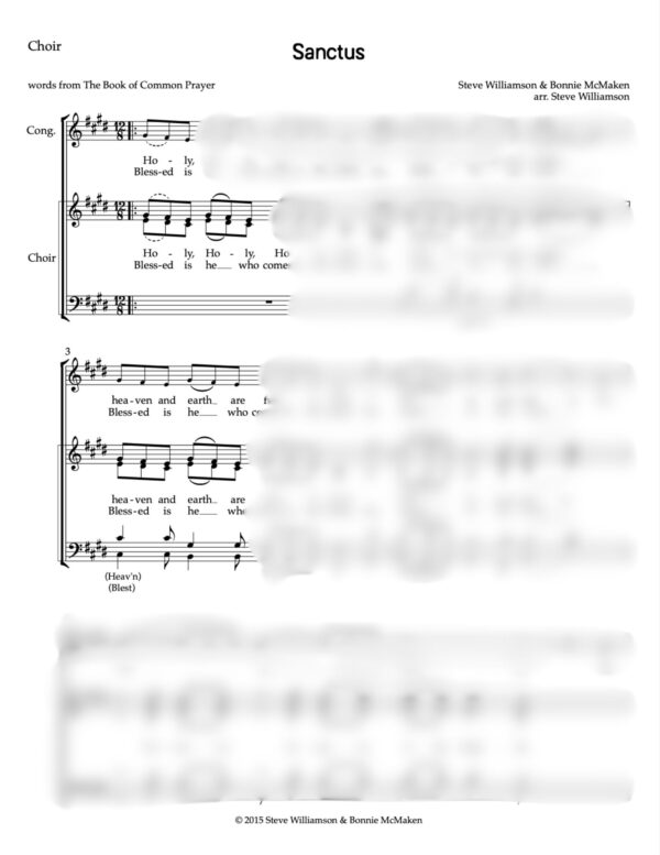 Sanctus - Choir Music - Image 2