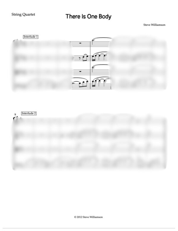 There is One Body - Strings Sheet Music - Image 2
